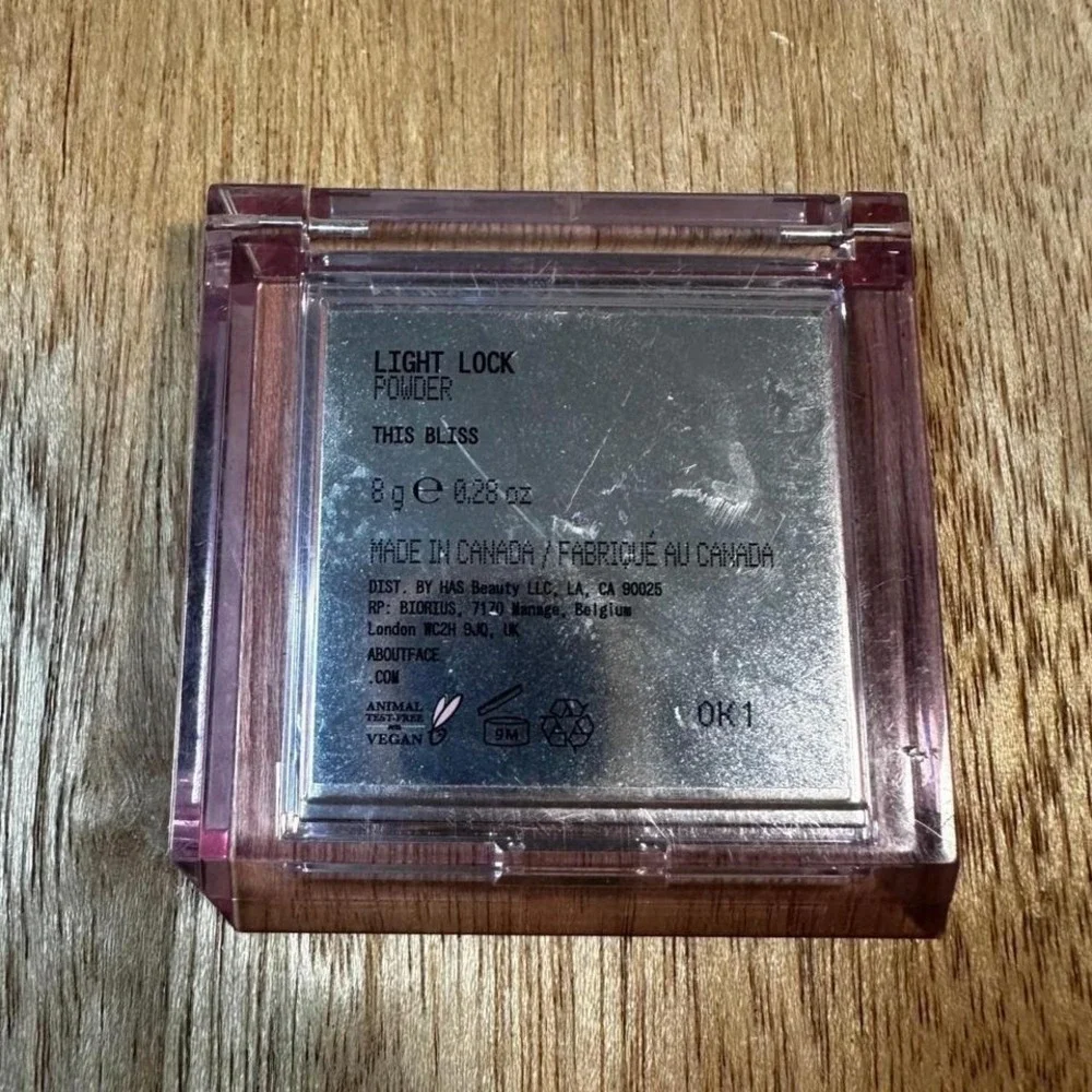 about-face Light Lock Powder This Bliss Highlighter Glow 8g 0.28oz Vegan